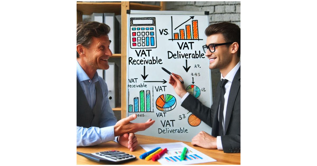 Qual é a diferença entre IVA a receber e IVA a entregar?